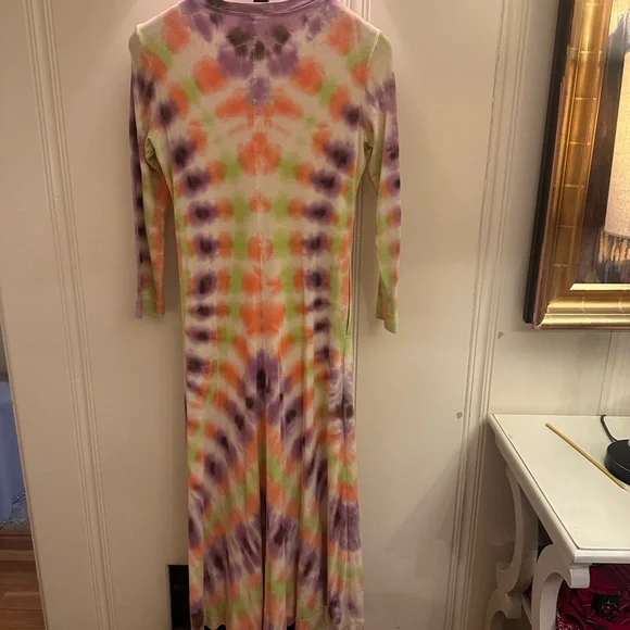 Raquel Allegra - Multicolor Fitted Tie Dye Dress - Picture 5 of 8